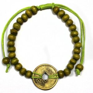 Lycka till Feng -Shui -armband - Lime Green