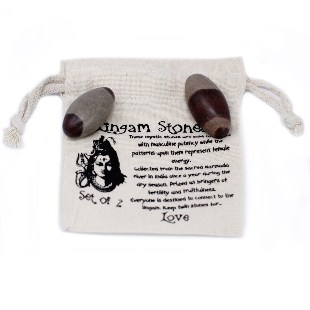 Shiva Lingam Sten - 2 stenar - Bild 4