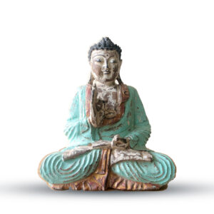Handsnidad Buddha Staty - 30cm