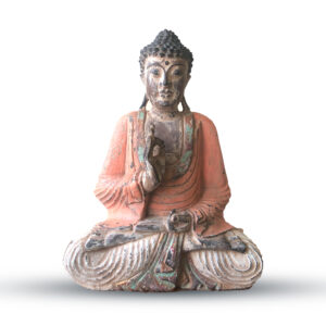 Handsnidad Buddha Staty - 40cm