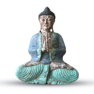 Handsnidad Buddha Staty - 40cm