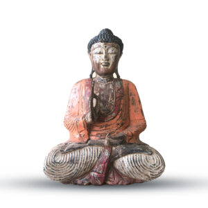 Handsnidad Buddha Staty - 60cm