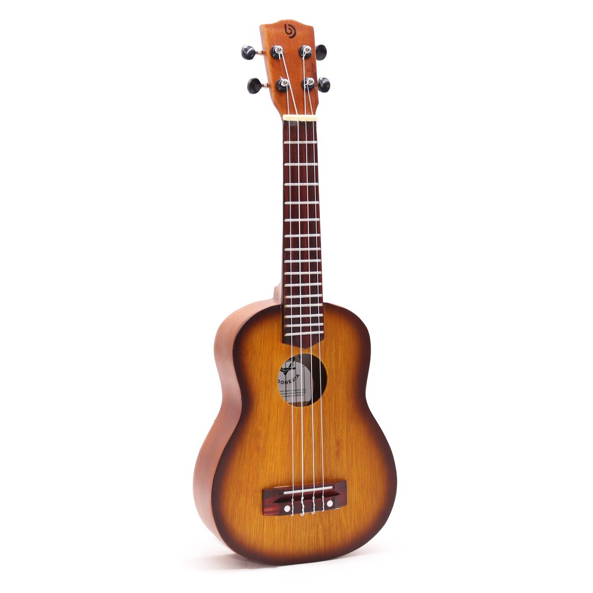 Handgjord Ukulele - Orange Sunburst Finish (4 String) - Bild 2