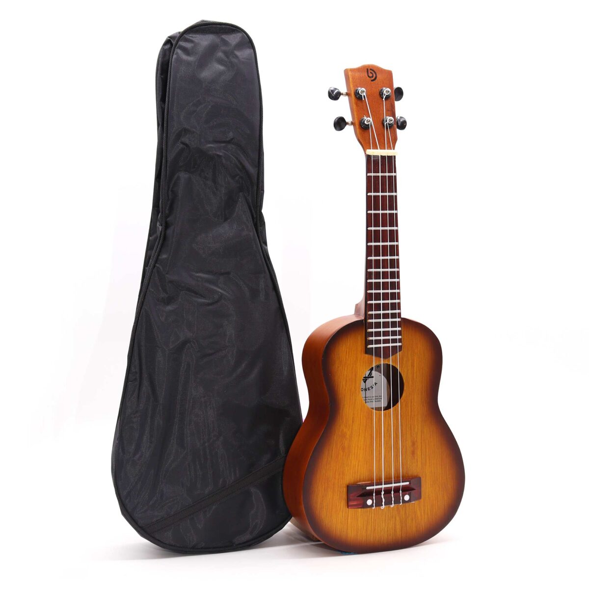 Handgjord Ukulele - Orange Sunburst Finish (4 String) - Bild 3
